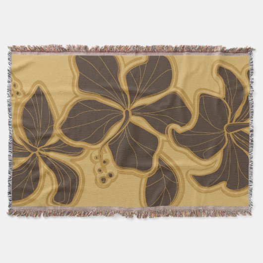 Couverture Kailua Hibiscus Hawaiian Floral Thon Blanket (Devant)