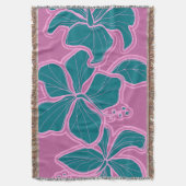 Couverture Kailua Hibiscus Hawaiian Floral Thon Blanket (devant Vertical)