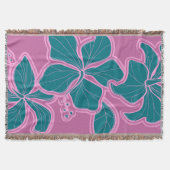 Couverture Kailua Hibiscus Hawaiian Floral Thon Blanket (Devant)