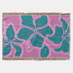 Couverture Kailua Hibiscus Hawaiian Floral Thon Blanket