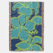 Couverture Kailua Hibiscus Hawaiian Floral Thon Blanket (devant Vertical)
