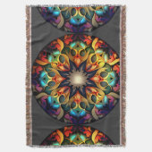 Couverture Kaleidoscope Mandala Flower Design-23091 (devant Vertical)