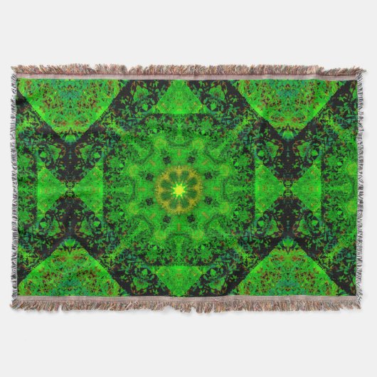 Couverture Kaleidoscope Vert Viridescente (Devant)