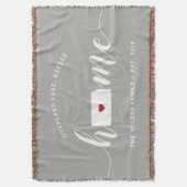 Couverture Kansas État de naissance Personnalisé (devant Vertical)