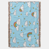 Couverture Kawaii Cute Stars Nuages et Rainbows (devant Vertical)