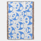 Couverture Kawaii Panda bébé bleu et blanc modèle (devant Vertical)