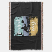 Couverture Kayaking Tee - Vintage Retro Kayak (devant Vertical)