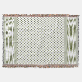 Couverture Keftieh vert olive
