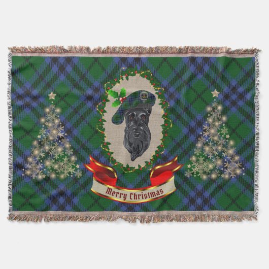 Couverture Keith Scottie Chien Christmas Thon Blanket (Devant)