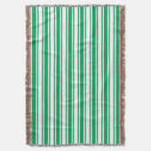 Couverture Kelly landes de bonbons vertes et blanches (devant Vertical)