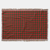 Couverture Kerr tartan rouge vert plaid (Devant)