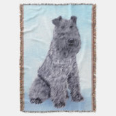 Couverture Kerry Blue Terrier peinture mignonne Chien d'origi (devant Vertical)