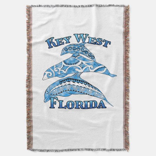 Couverture Key West Florida Vacances Dauphins Tribaux (devant Vertical)