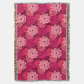 Couverture Kimono floral moderne Imprimer, Coral rose et Bour (devant Vertical)