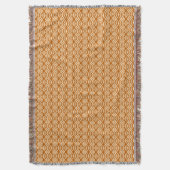 Couverture Kimono imprimé, terre cuite et pêche (devant Vertical)
