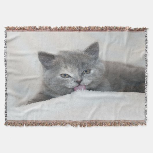 Couverture Kitts gris Licking Neige (Devant)