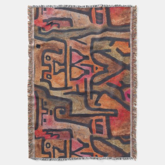 Couverture Klee Expressionniste Forêt Abstraite Art Moderne (devant Vertical)