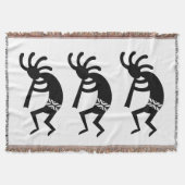 Couverture Kokopelli Sud-Ouest Noir Et Blanc (Devant)