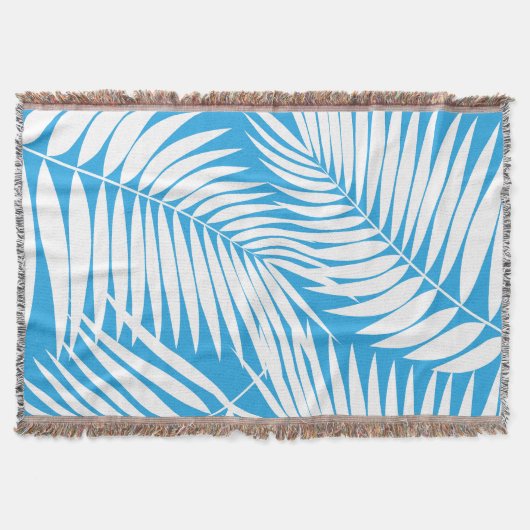 Couverture Kona Palms Feuille Hawaïenne Tropicale (Devant)
