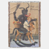 Couverture Krampus Équitation Hobbyhorse Avec Garçon (devant Vertical)