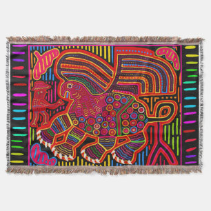 Couverture Kuna Indien Ami Dragon Mola