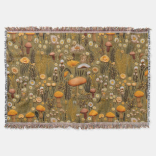 Couverture La broderie de champignons de ferme ressemble à un