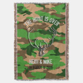 Couverture "La chasse est terminée" Rustique personnalisé mar (devant Vertical)