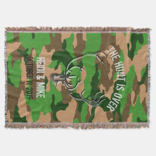 Couverture "La chasse est terminée" Rustique personnalisé mar