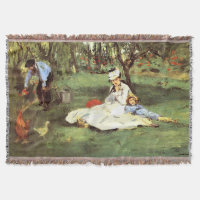 La famille Monet dans son jardin Edouard Manet