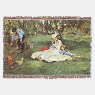 Couverture La famille Monet dans son jardin Edouard Manet