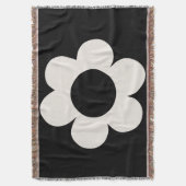 Couverture La Fleur 06 Florale Rétro Fleur Noir Et Blanc (devant Vertical)