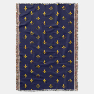 Couverture La fleur d'or de Lis sur le bleu marine