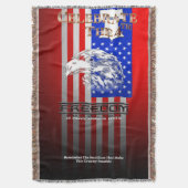 Couverture La Liberté Est Plus Qu'Un Mot C4th Throw Blanket (devant Vertical)