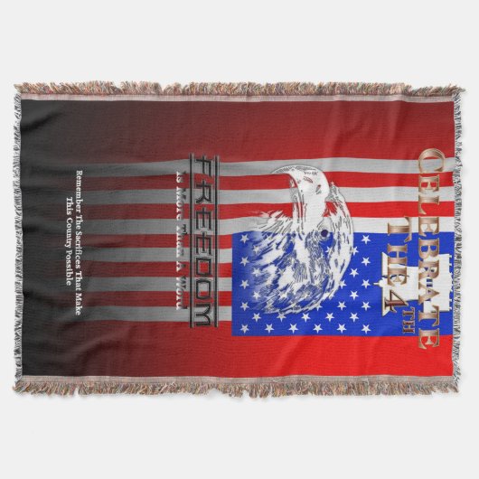 Couverture La Liberté Est Plus Qu'Un Mot C4th Throw Blanket (Devant)