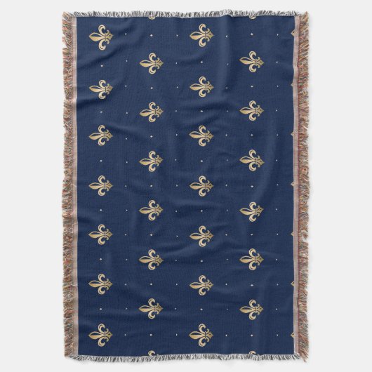 Couverture La luxueuse Gold Fleur de Lis Navy (devant Vertical)