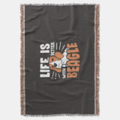 Couverture La Vie Est Meilleure Avec Un Chien Beagle (devant Vertical)