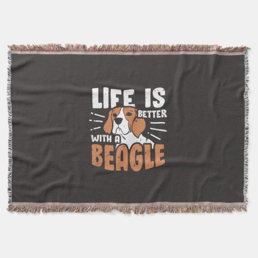 Couverture La Vie Est Meilleure Avec Un Chien Beagle (Devant)
