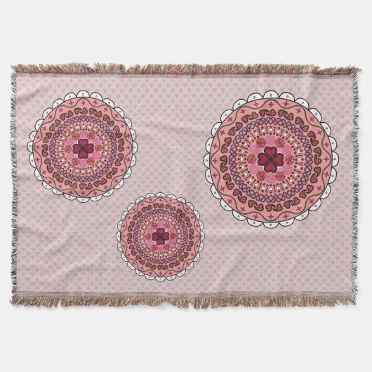 Couverture Lacy Valentine's Day Throw Blanket (Devant)