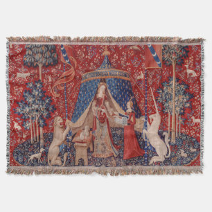 Couverture Lady and Unicorn Medieval Tapestry Desire