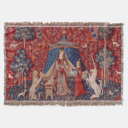 Couverture Lady and Unicorn Medieval Tapestry Desire (Devant)