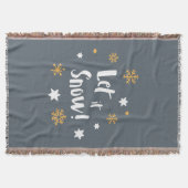 Couverture "Laisse-le neiger !" Calligraphie Noël gris moder (Devant)