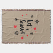 Couverture "Laisse-le neiger !" Calligraphie Noël Taupe (Devant)