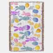 Couverture lapin avec oeufs de pâques (devant Vertical)