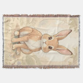 Couverture Lapin brun mignon dans une forêt (Devant)