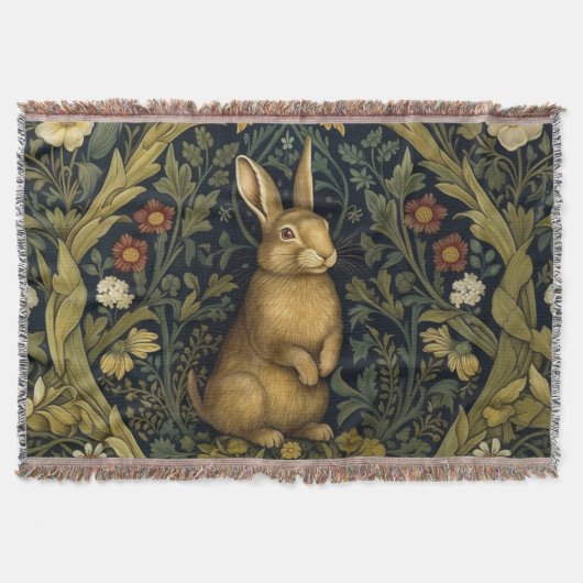 Couverture Lapin dans la forêt style Art nouveau (Devant)