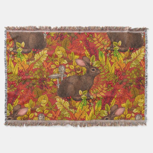 Couverture Lapin d'automne en rouge (Devant)