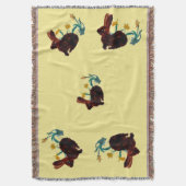 Couverture Lapin de printemps Jonquilles Personnalisable (devant Vertical)