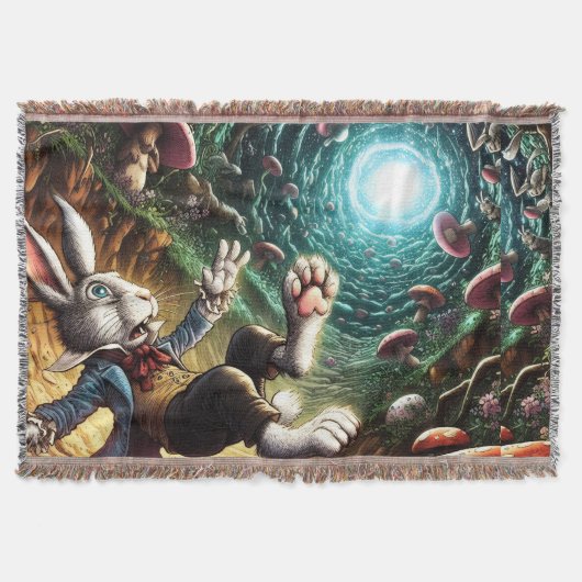 Couverture Lapin Paniqué Tombant Dans Le Trou De Lapin (Devant)
