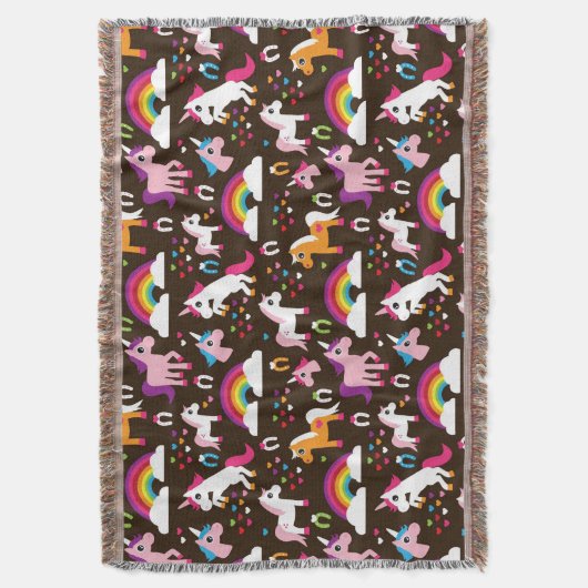 Couverture l'arc-en-ciel de licorne badine le cheval (devant Vertical)