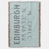 Couverture Latitude Longitude d'Édimbourg (devant Vertical)